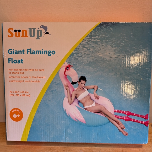 Giant Flamingo Float Adult Size - Picture 1 of 2